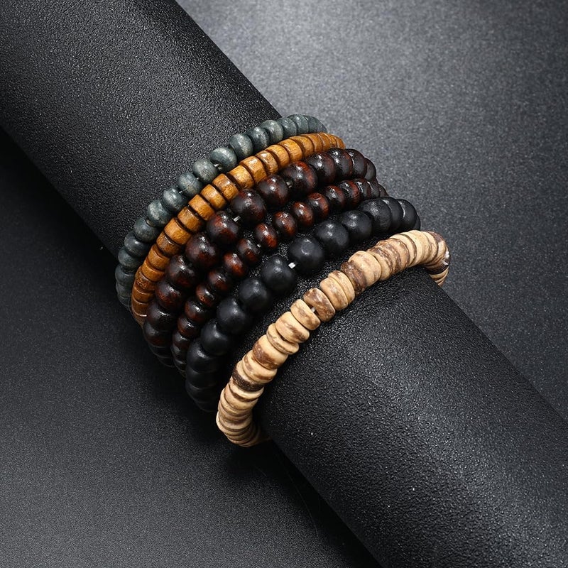 JAVMOO Gothic Bracelet Adjustable Punk Braided Leather Multilayer Grunge Set Bracelets Emo Metal Cuff Wrap Bangles Meaningful Gift - Image 4